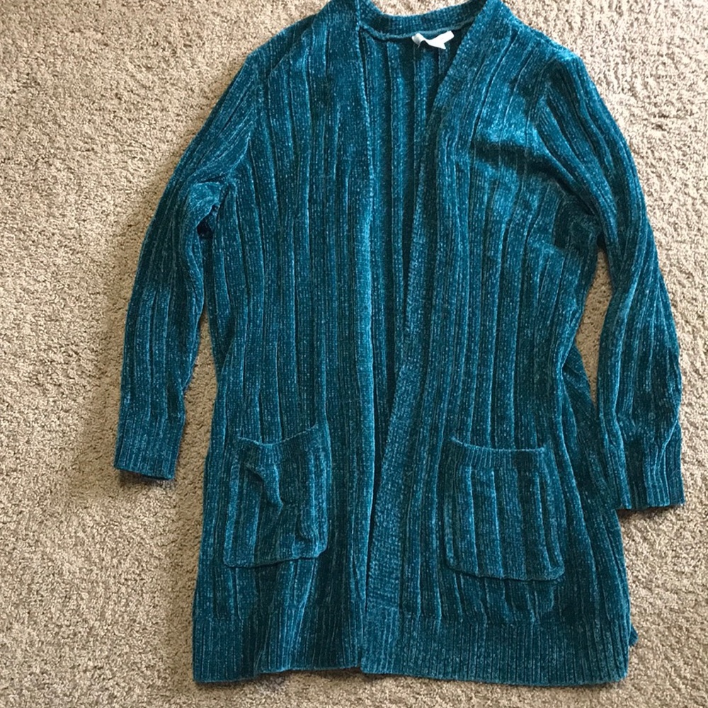 Beautiful misses xl Christopher & Banks dark teal cardigan